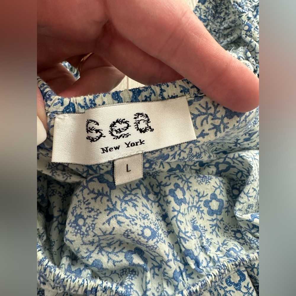 Sea New York Puff sleeve midi dress with pockets - Picture 6 of 7